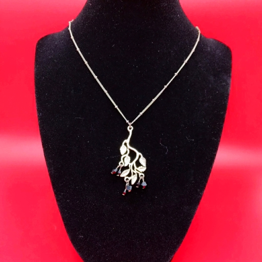 Gold tree necklace